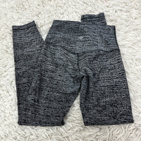 🔥$SALE$🔥 Lululemon Align Pant II *25" Twillines Ice Grey Black - Picture 3 of 4